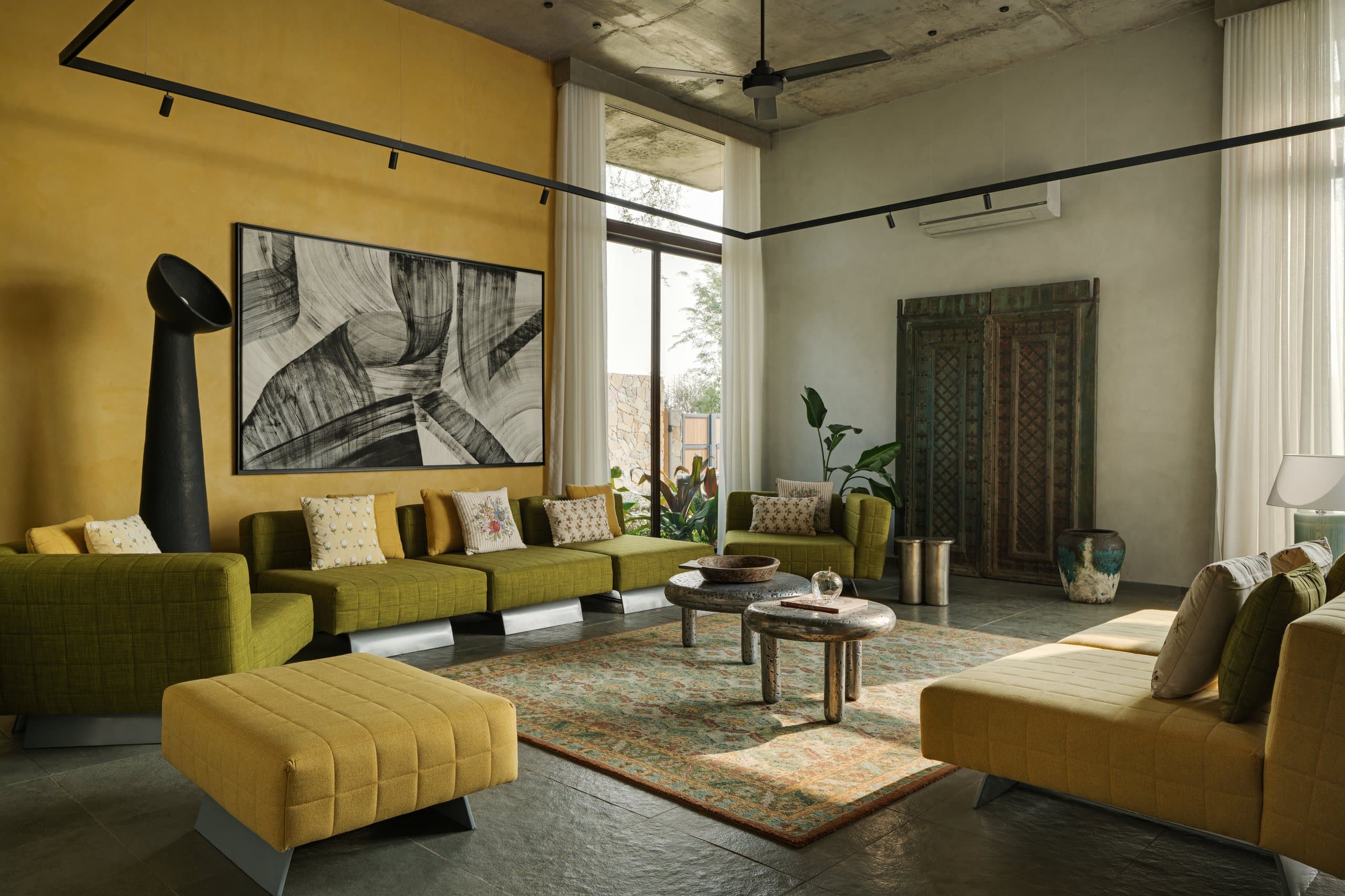 Intimate family living lounge area at SAHN