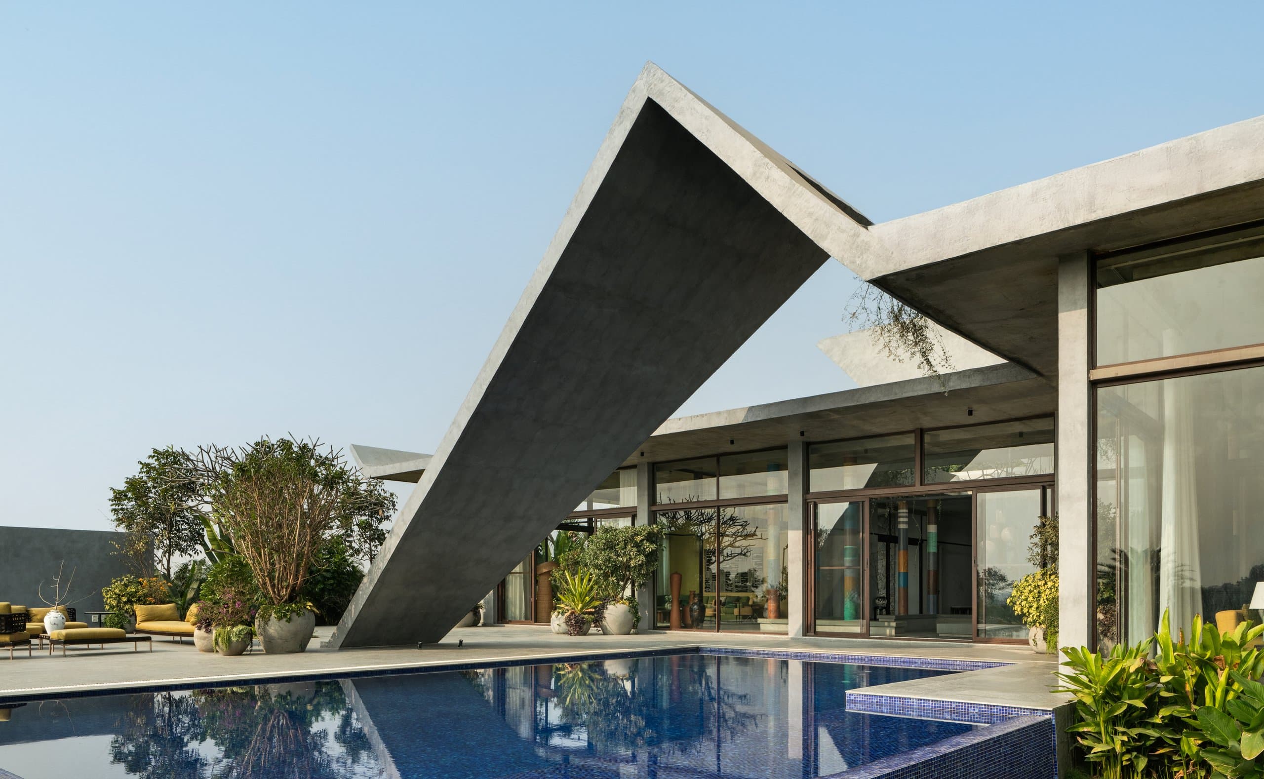 SAHN Signature Fold Concrete Architecture